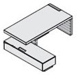 Кабинет премиум класса JERA Стол с тумбой и закр. фронт. панелью (левый) 159929